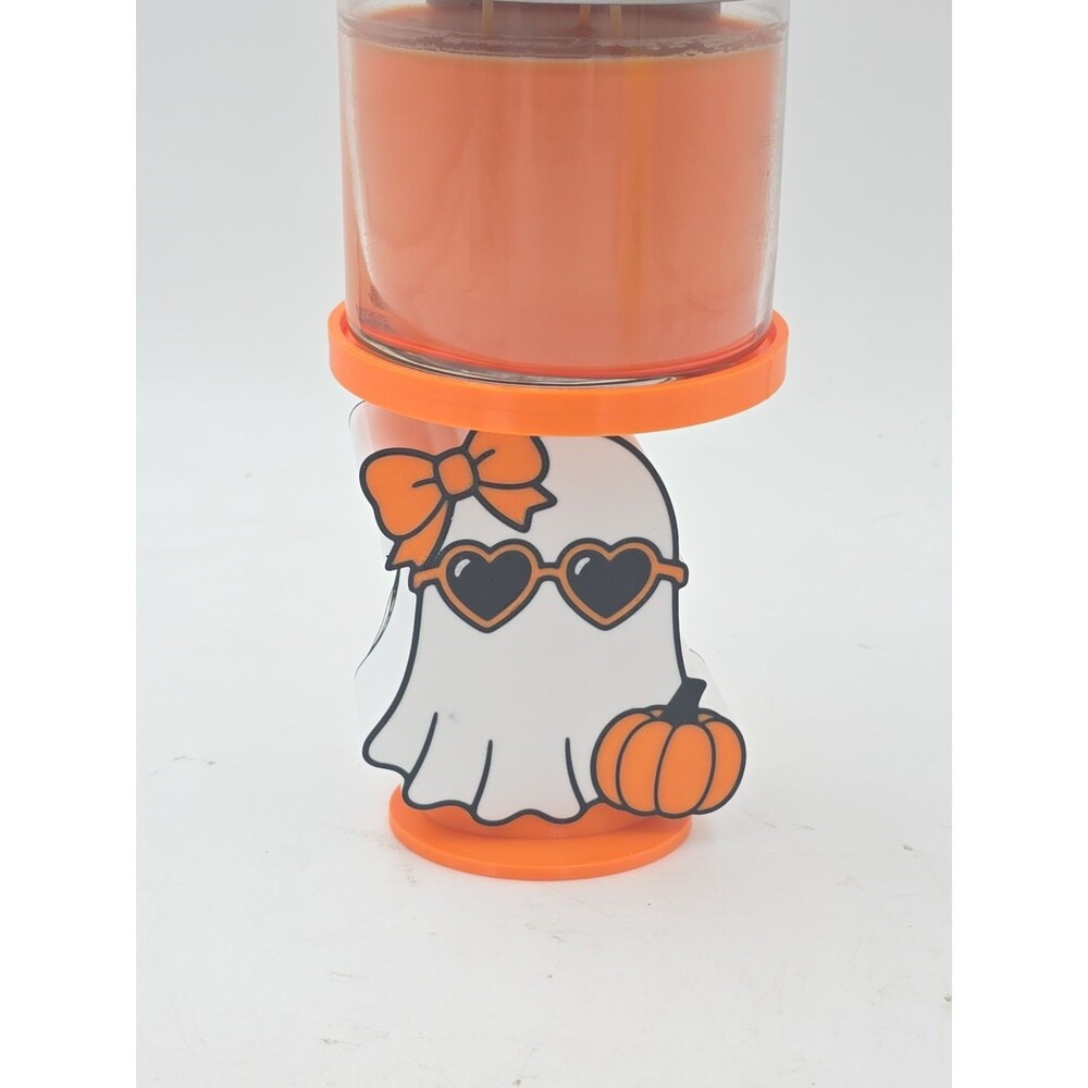 Bath and body works 3 wick candle Or Alex holderCute Ghost Candle Holder printed